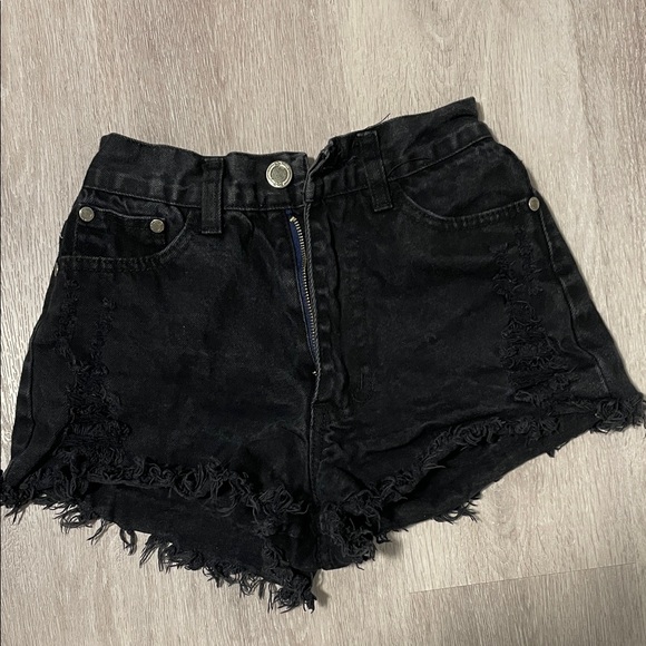 Pants - 3 Black Denim Women Shorts